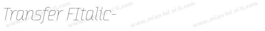 Transfer FItalic字体转换